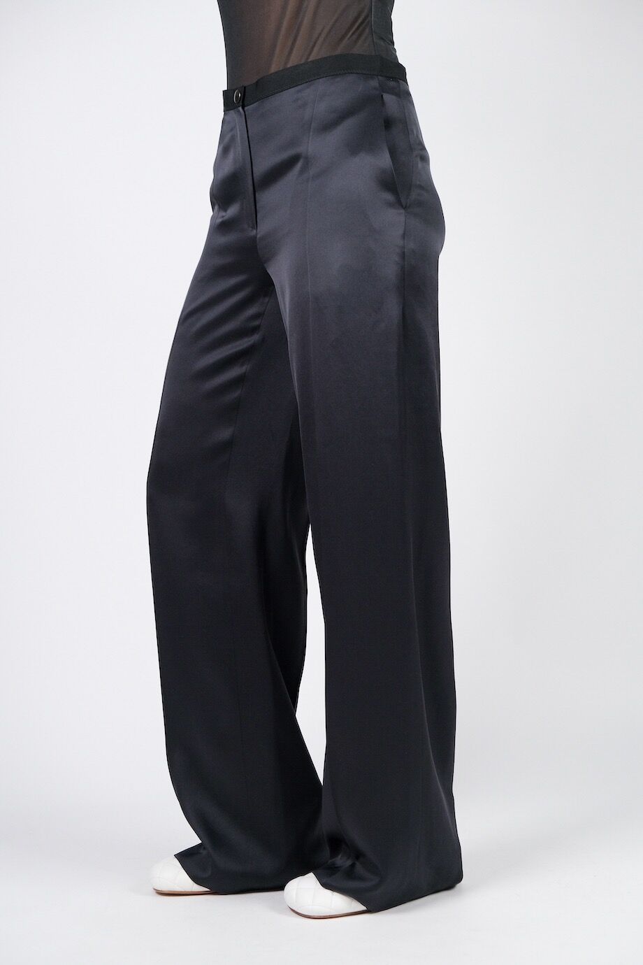 image 3 Шелковые брюки чёрного цвета