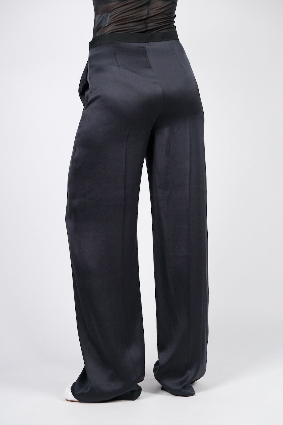 image 4 Шелковые брюки чёрного цвета