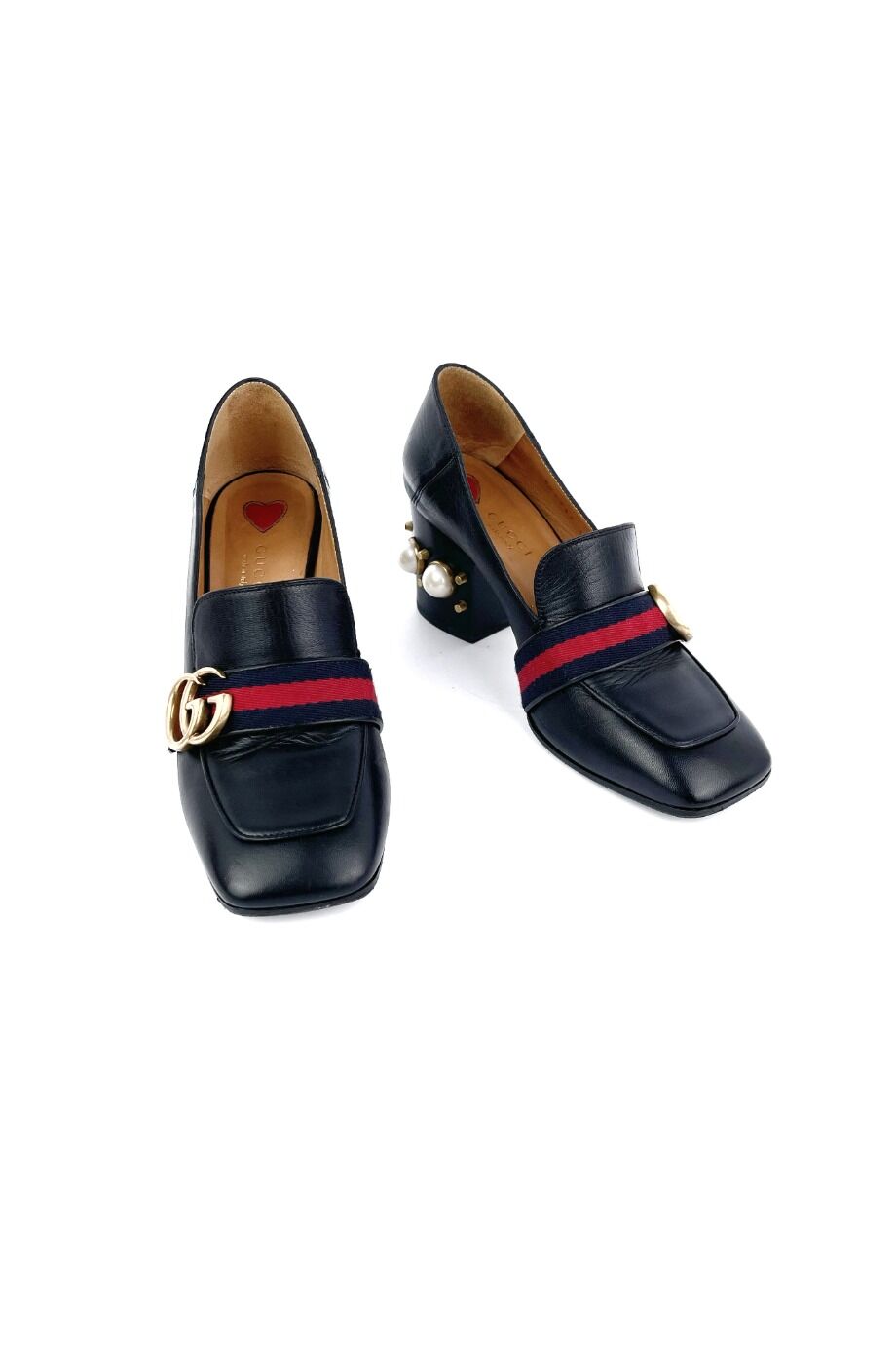 image 2 Туфли черного цвета с декором на каблуке