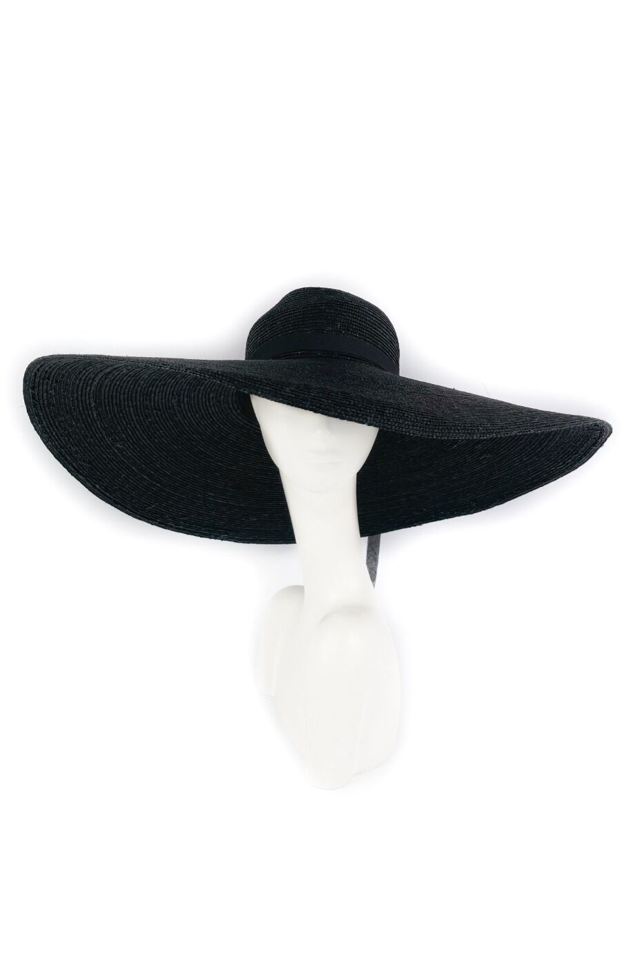 image 2 Соломенная шляпа черного цвета с широкими полями