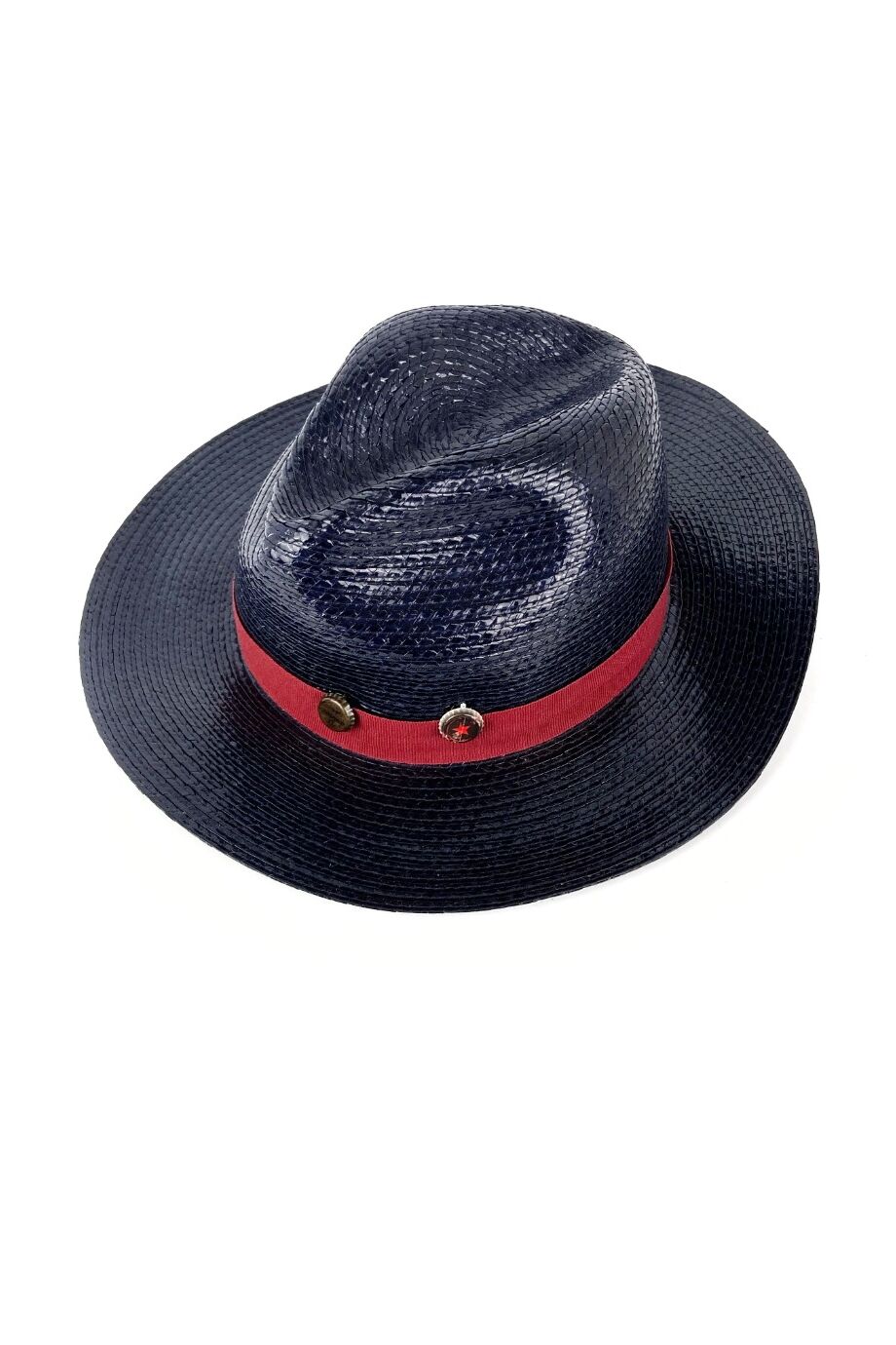 image 2 Шляпа синего цвета с красной лентой