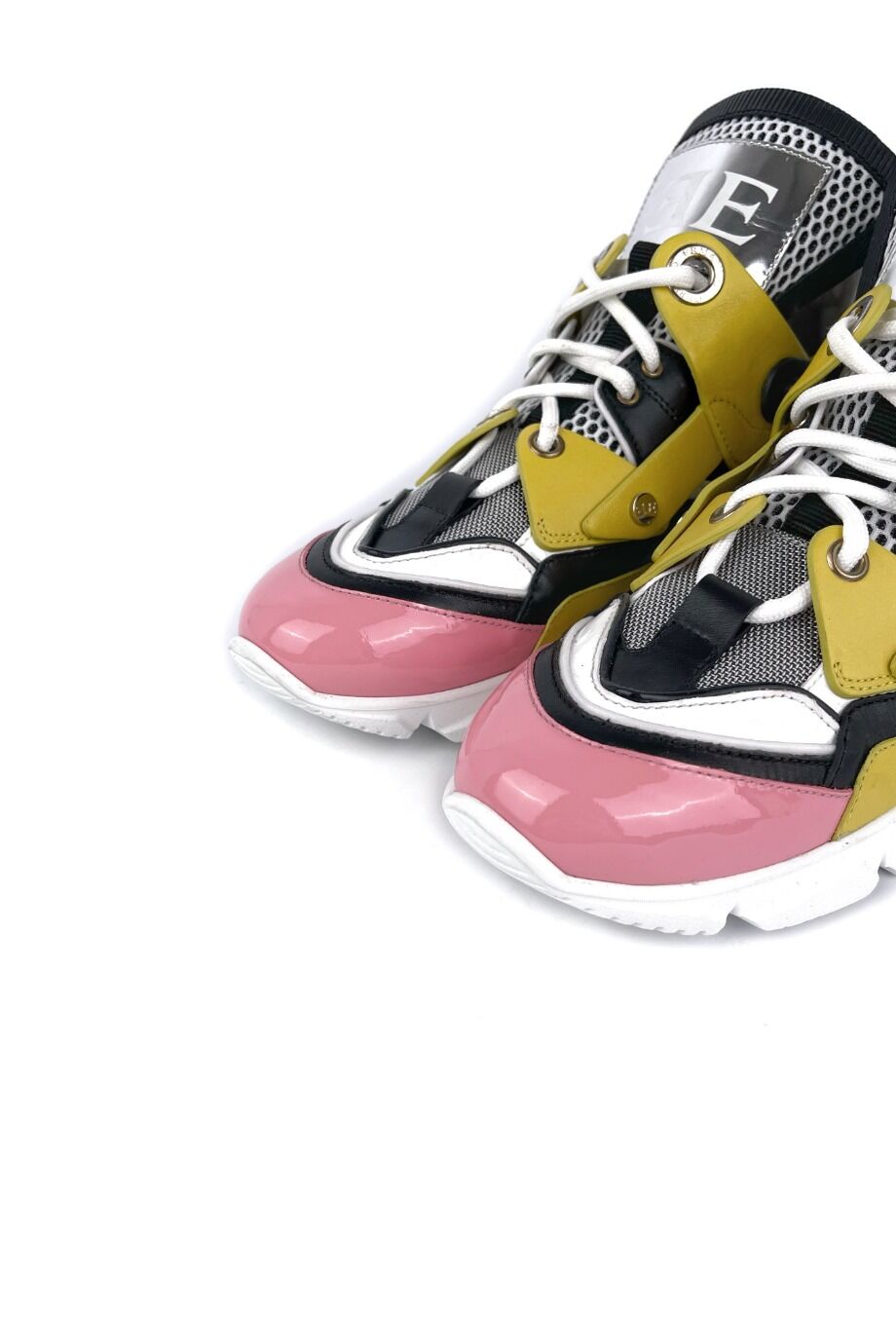 image 3 Разноцветные кроссовки с розовыми пятками
