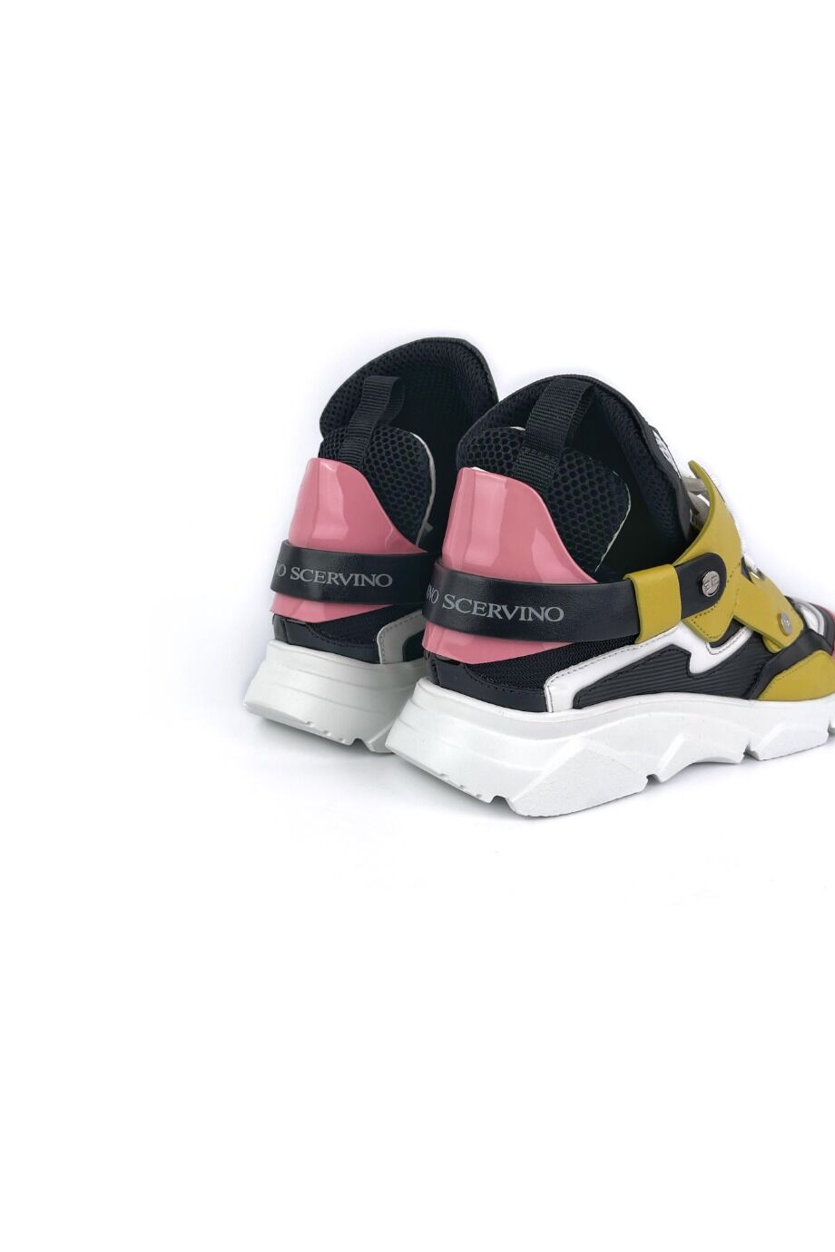 image 4 Разноцветные кроссовки с розовыми пятками