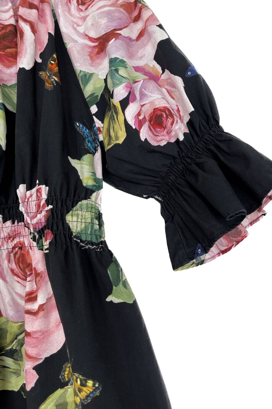 image 2 Детская блуза  чёрного цвета с принтом розы