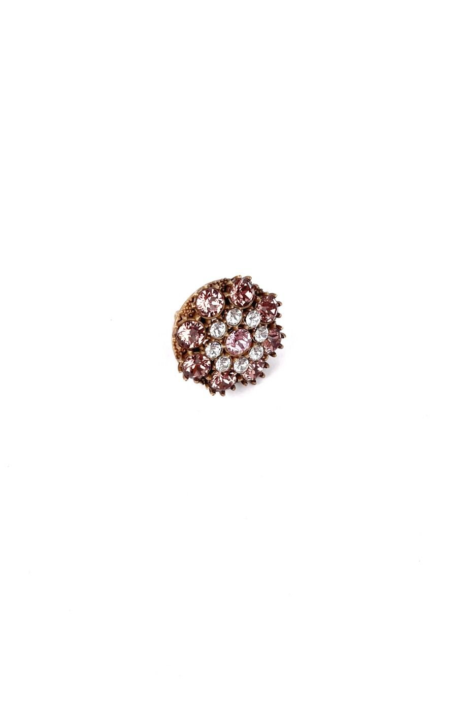 image 1 Кольцо круглой формы с розовыми камнями