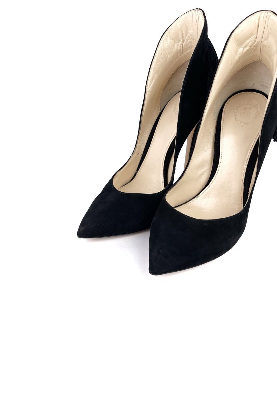 image 3 Замшевые туфли черного цвета с кисточками
