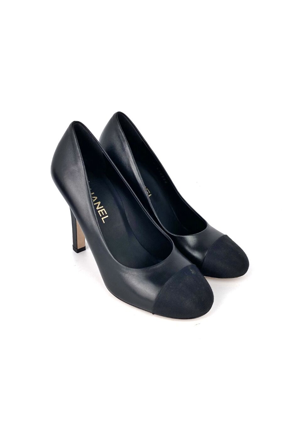 image 1 Туфли черного цвета с жемчужинами на каблуках