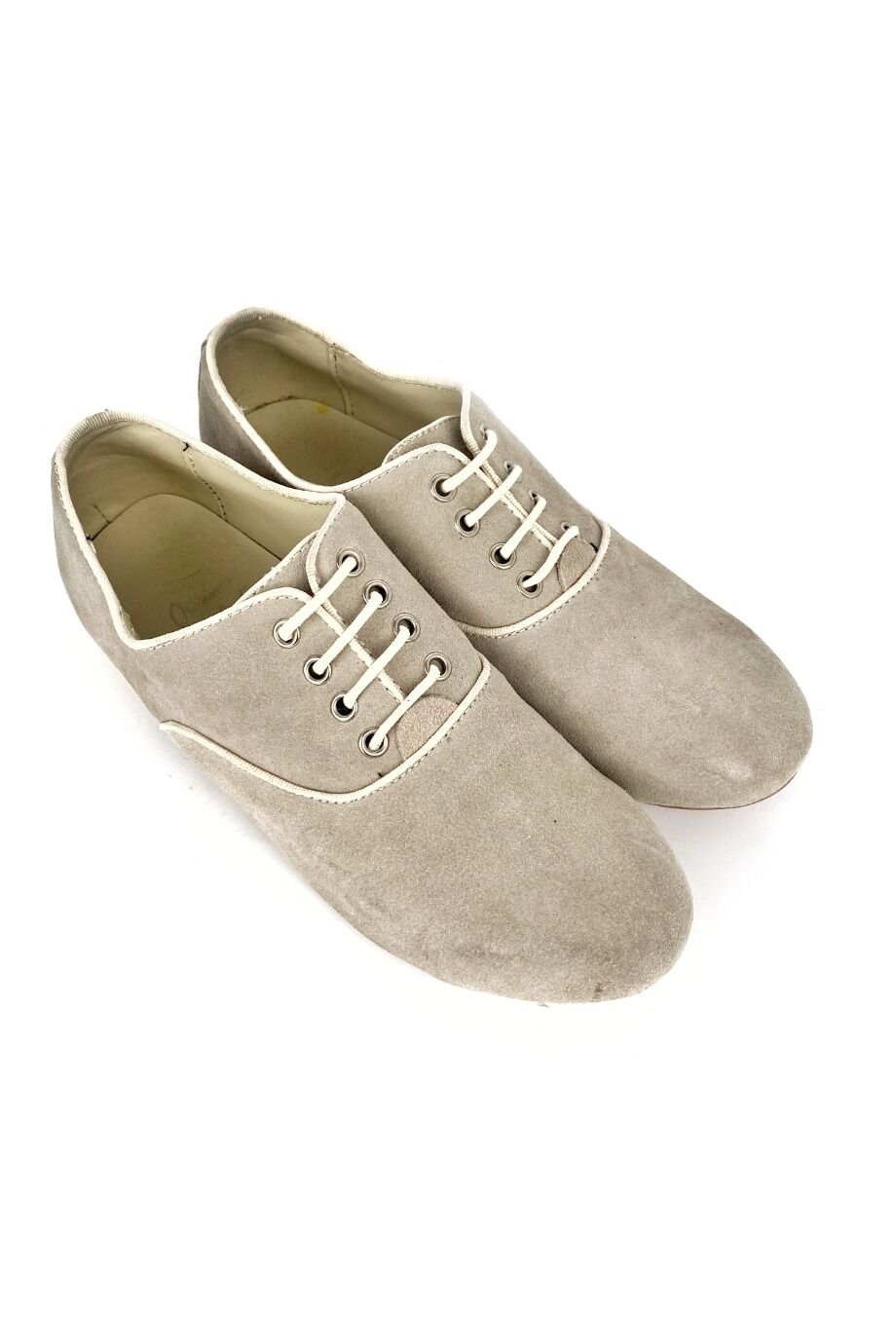 image 1 Замшевые ботинки светло-серого цвета