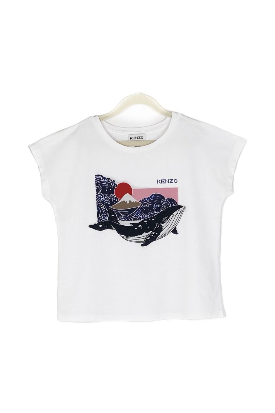 image 1 Детская футболка белого цвета с китом