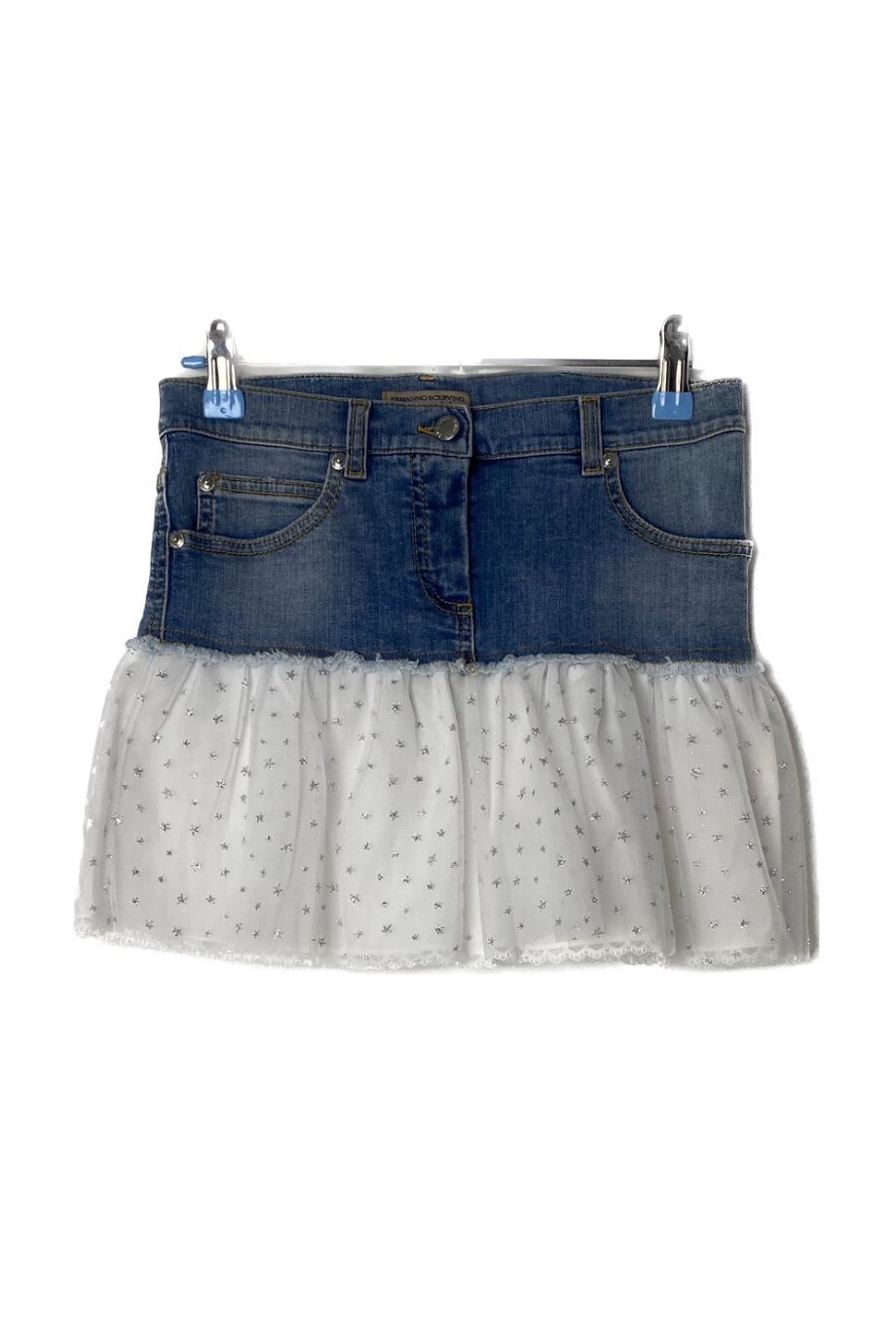 image 1 Детская джинсовая юбка с фатиновым подолом