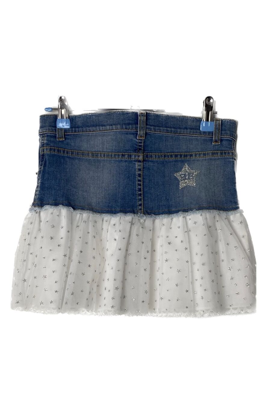image 2 Детская джинсовая юбка с фатиновым подолом