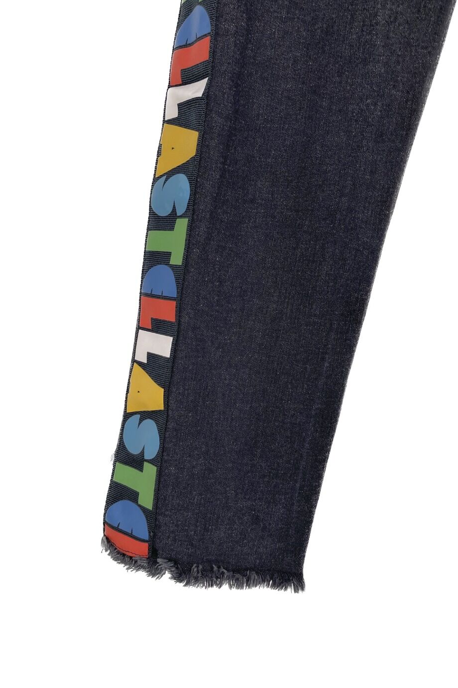 image 3 Детские джинсы темно-серого цвета с надписями на лампасах