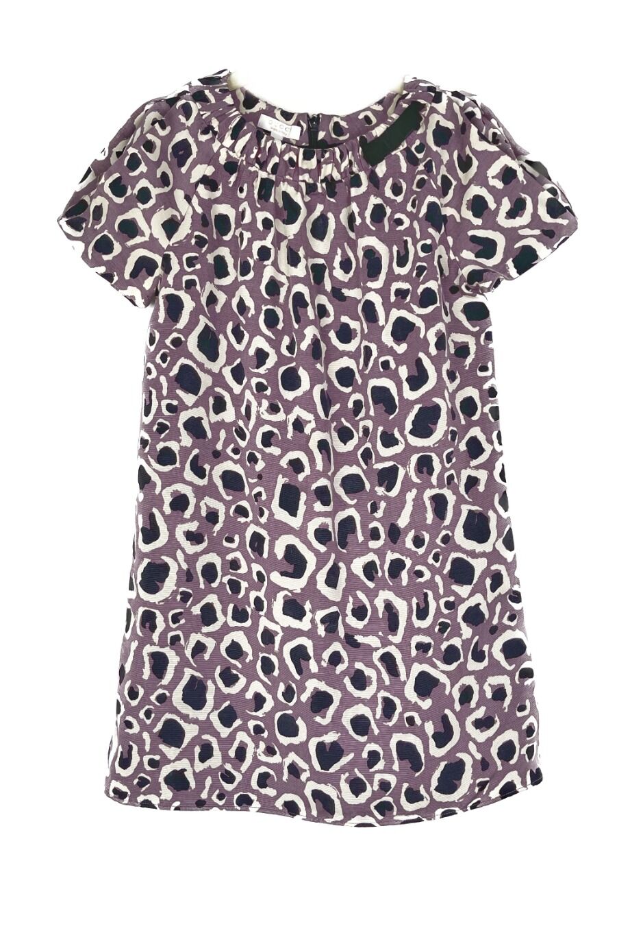 image 1 Детское платье с леопардовым принтом сиреневого цвета