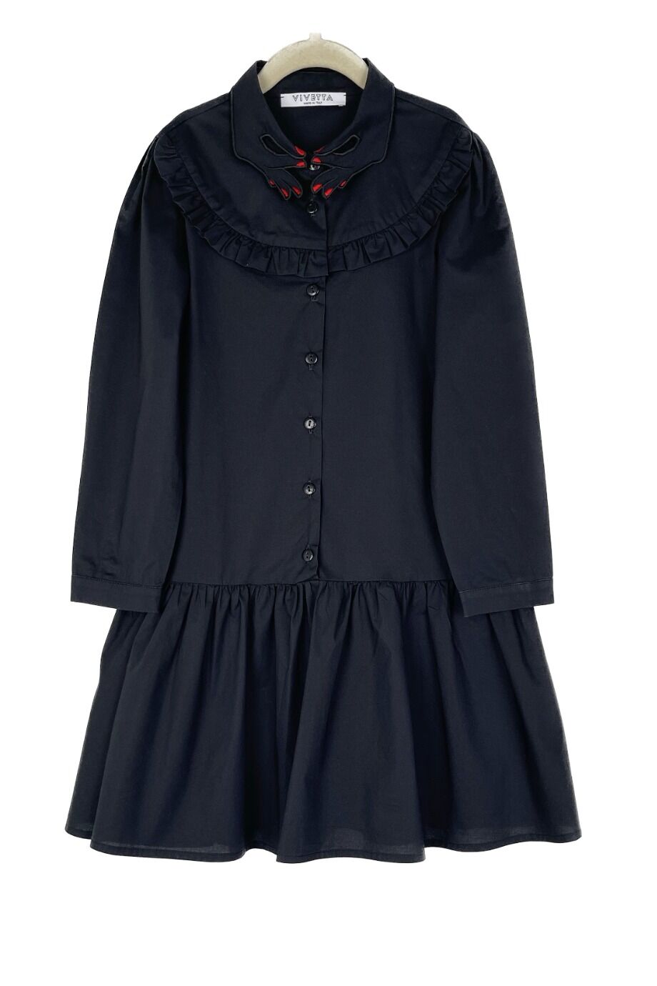 image 1 Детское платье рубашка чёрного цвета
