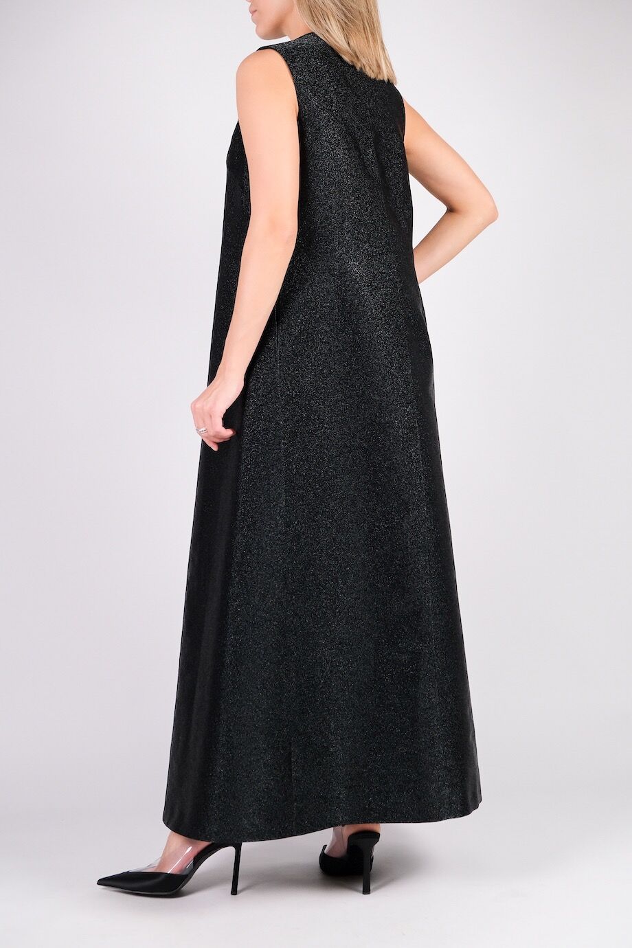 image 3 Платье черного цвета с люрексом