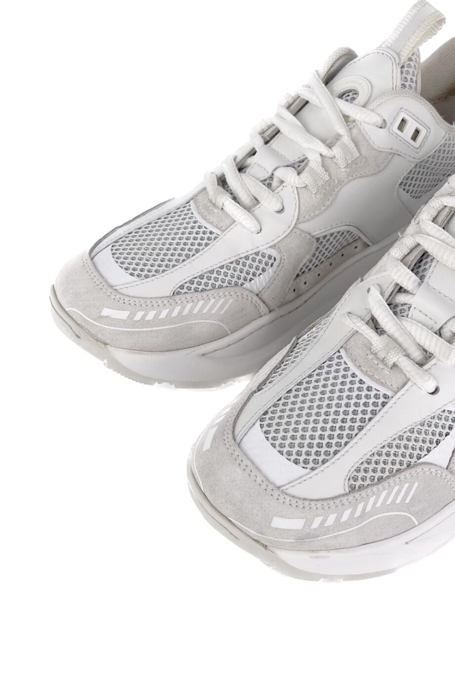 image 3 Комбинированные кроссовки белого цвета