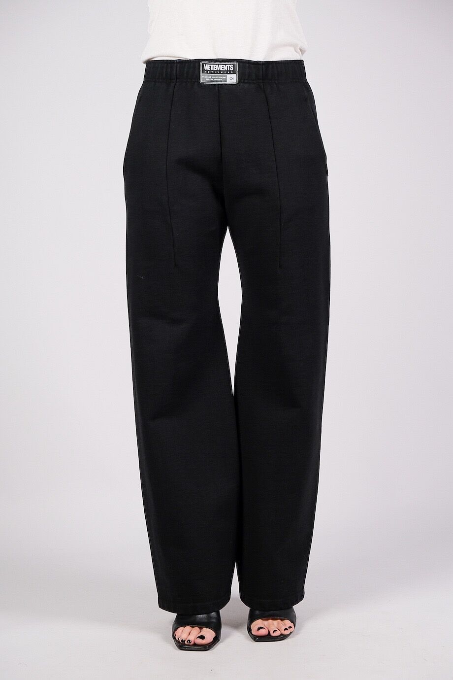 image 2 Спортивные брюки прямого кроя чёрного цвета