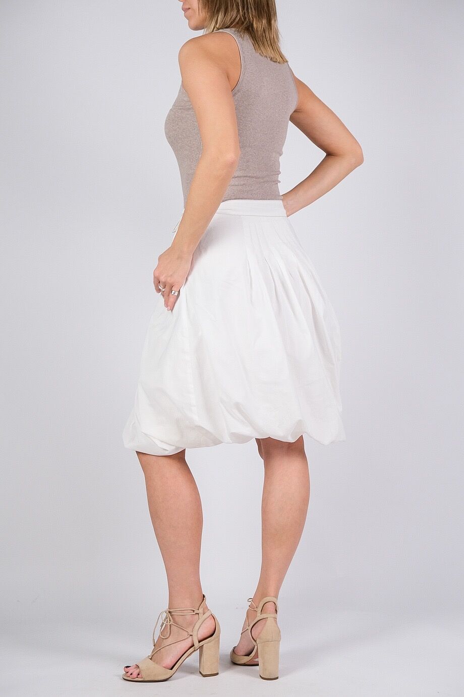 image 3 Комбинированное платье с белой юбкой