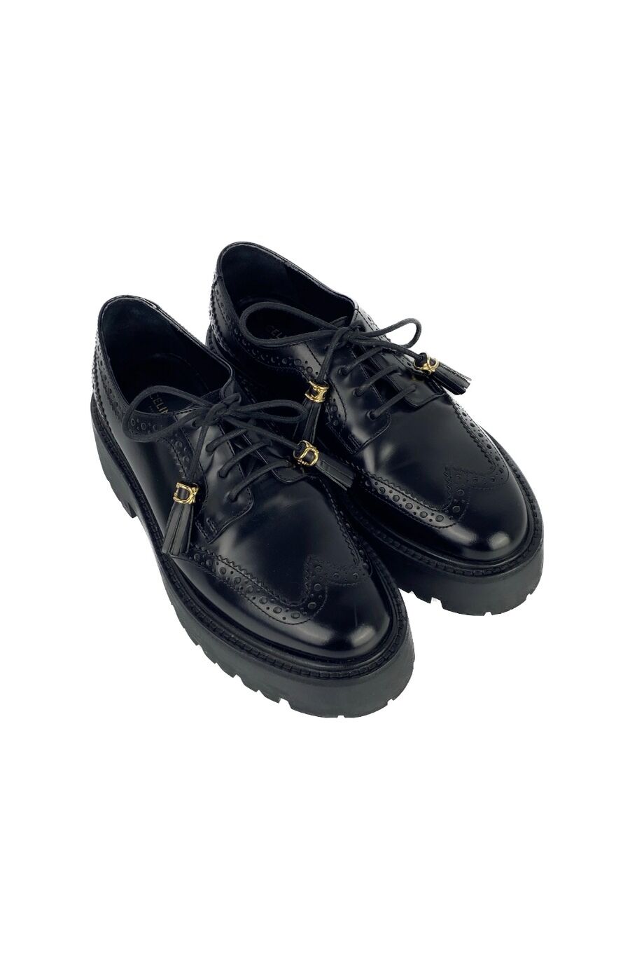 image 1 Ботинки черного цвета с перфорацией и кисточками