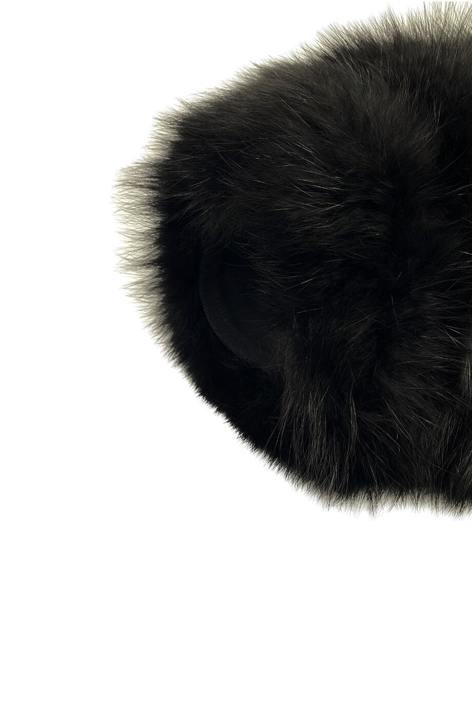 image 2 Муфта черного цвета из меха лисы
