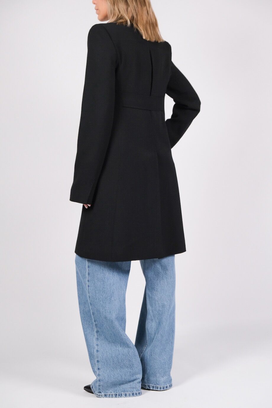 image 3 Пальто чёрного цвета с накладными карманами