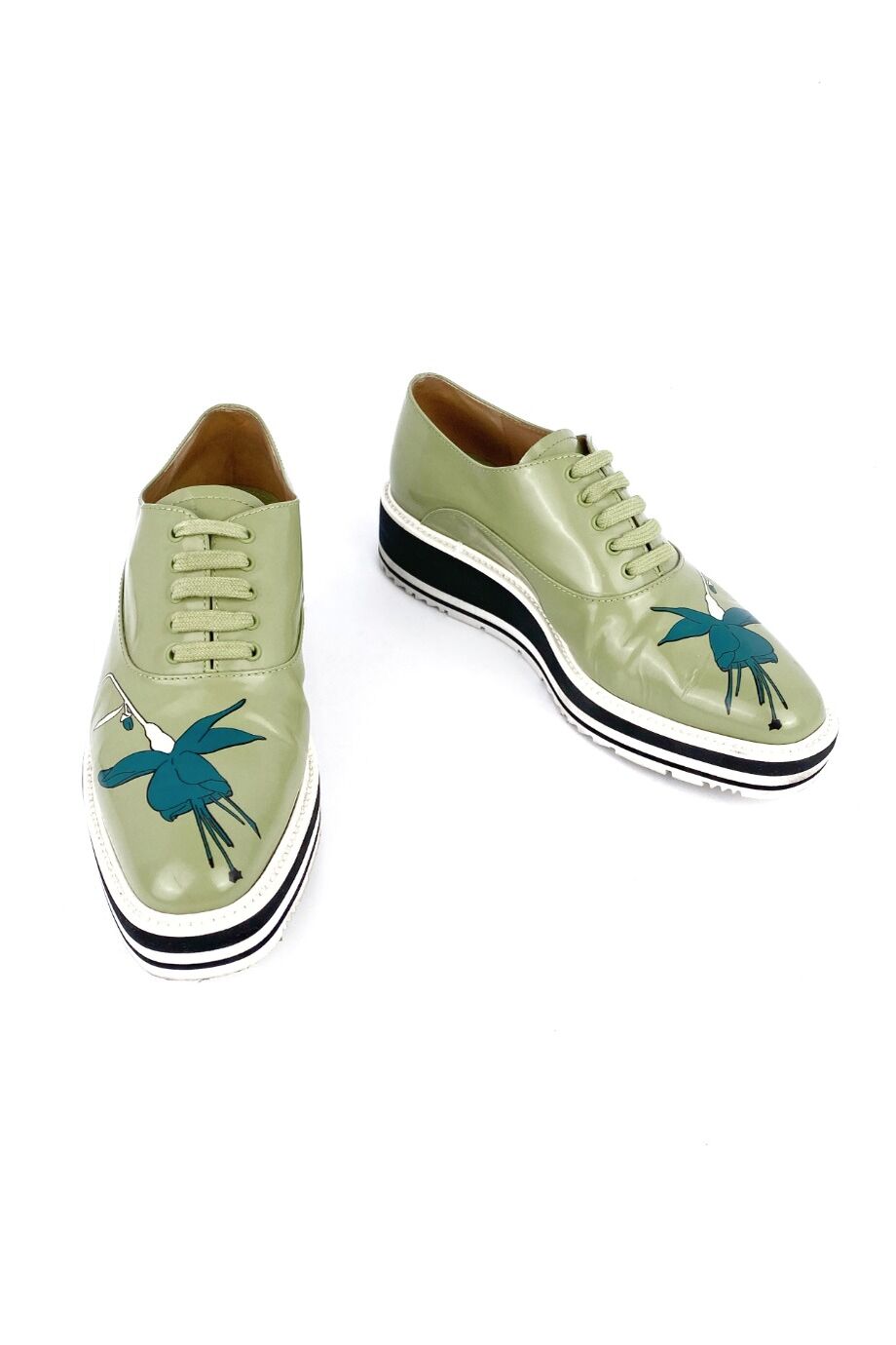 image 2 Лакированные ботинки зеленого цвета