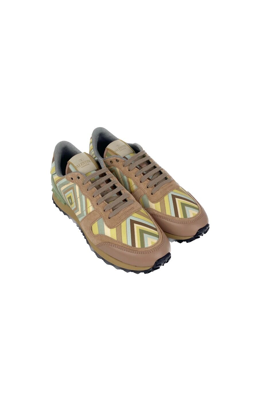 image 1 Комбинированные кроссовки с разноцветным принтом