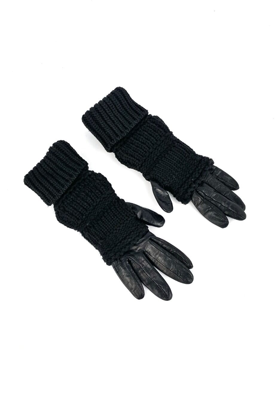 image 1 Комбинированные перчатки черного цвета