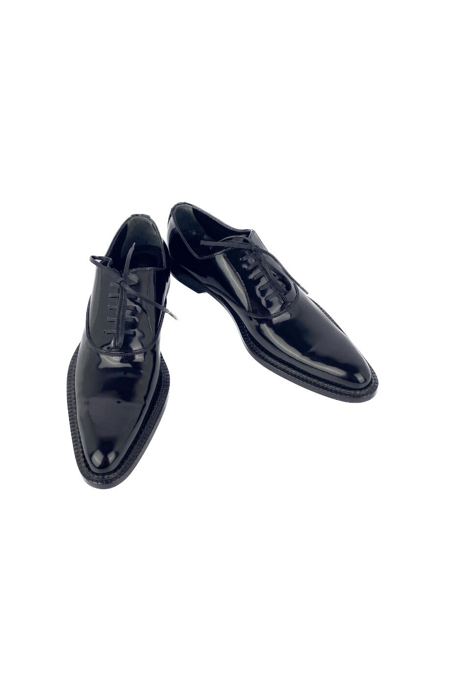 image 2 Ботинки из лакированной кожи черного цвета