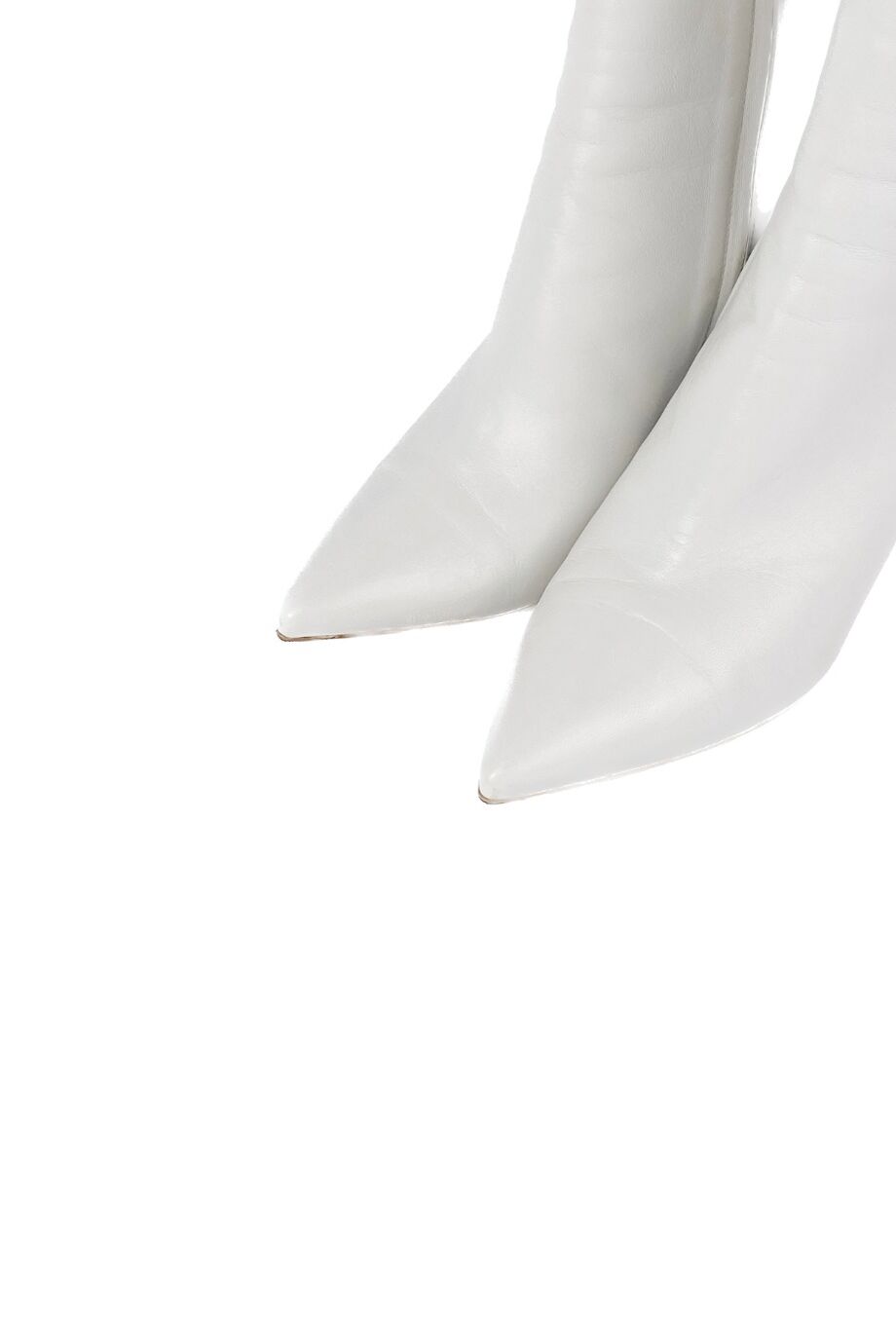 image 3 Ботильоны белого цвета на каблуке