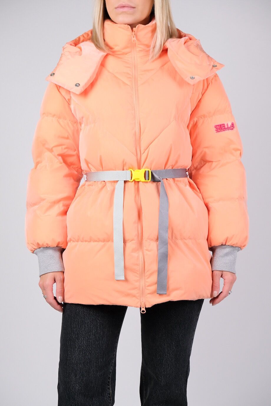 image 1 Утепленная куртка персикового цвета