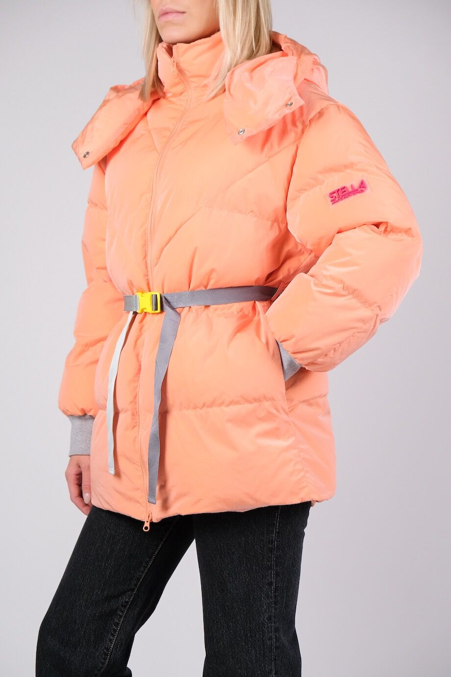 image 2 Утепленная куртка персикового цвета