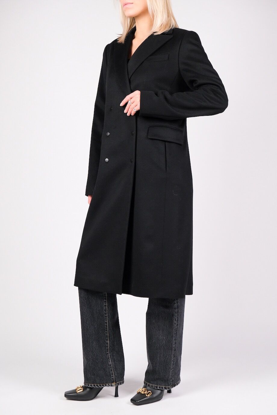 image 2 Пальто чёрного цвета