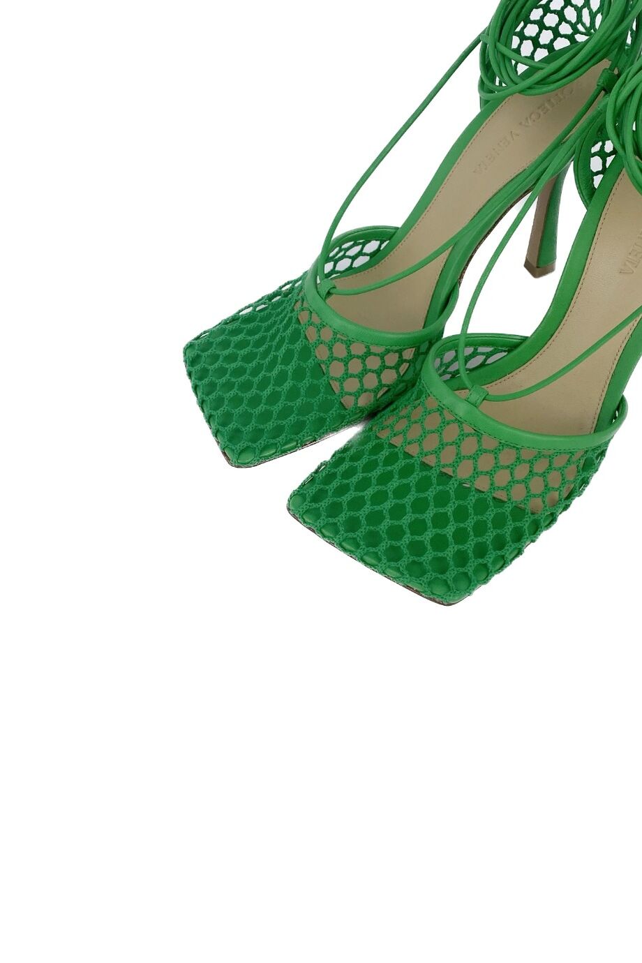 image 3 Туфли из сетки ярко зеленого цвета