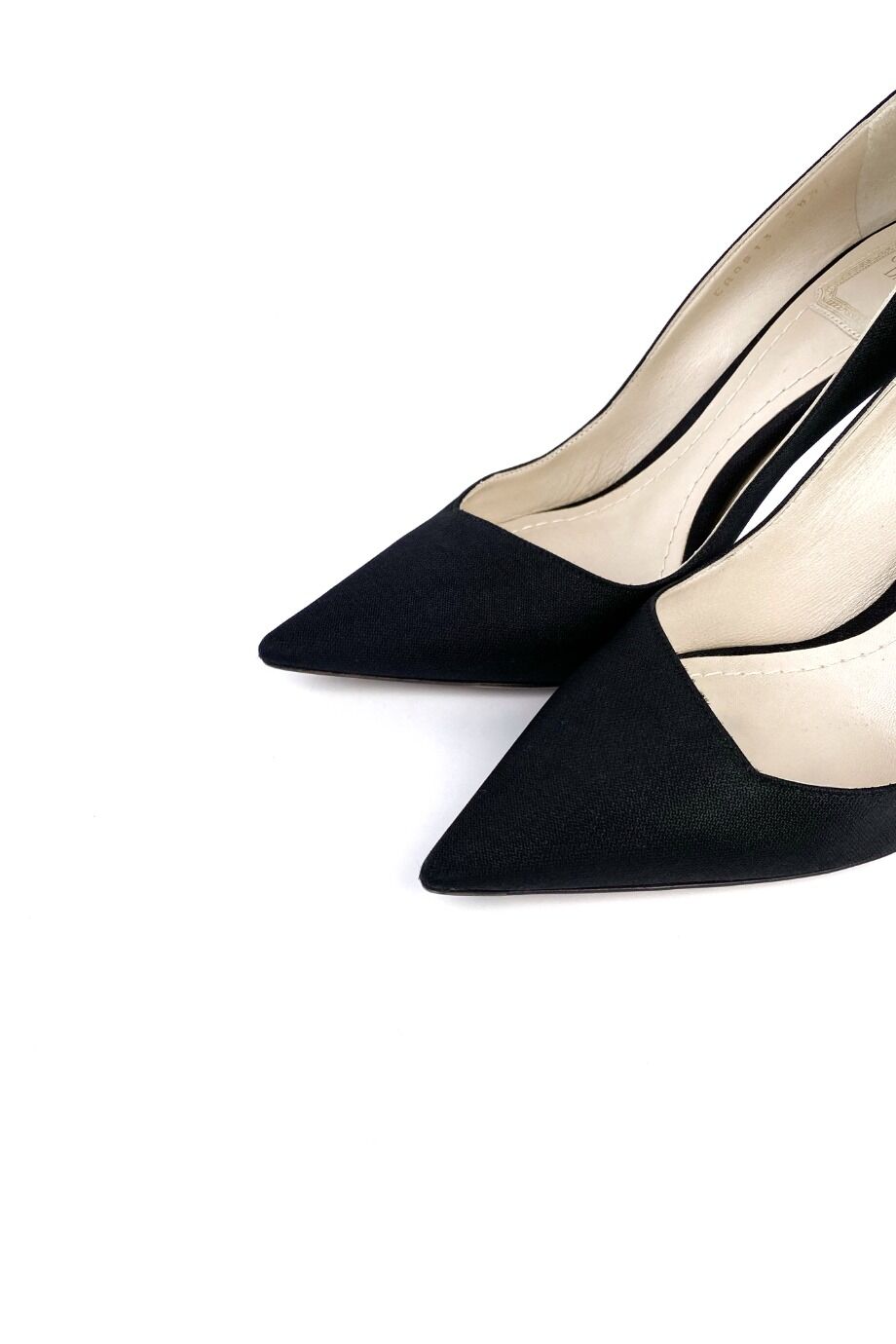 image 3 Туфли из текстиля черного цвета с градиентным каблуком