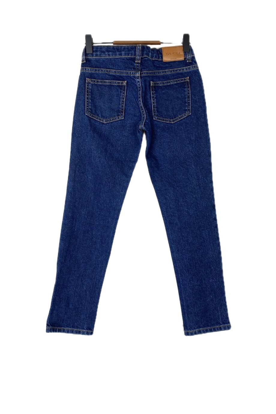 image 2 Детские джинсы синего цвета с сердечком на кармане