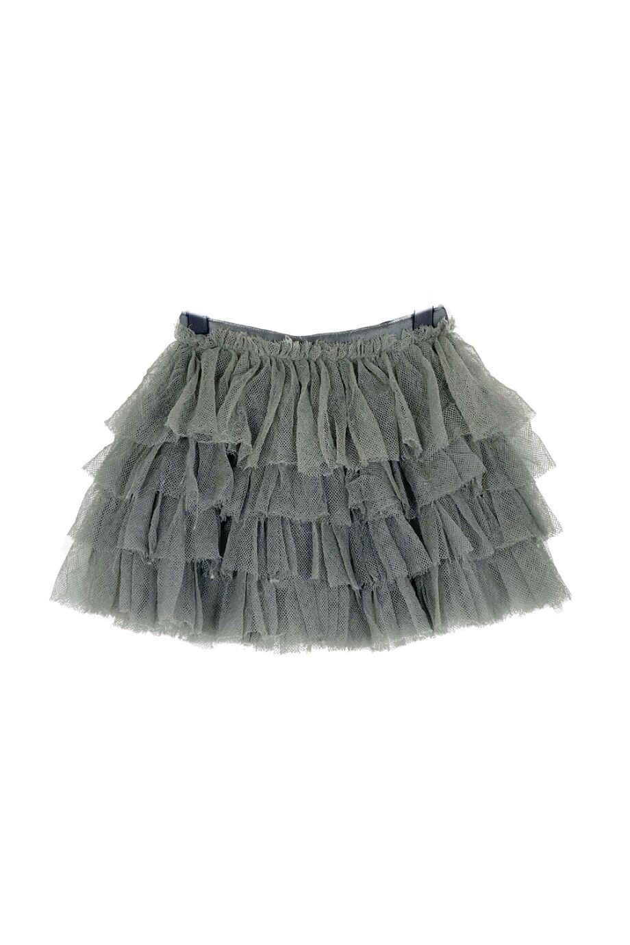 image 1 Детская юбка серо-зелёного цвета из фатина