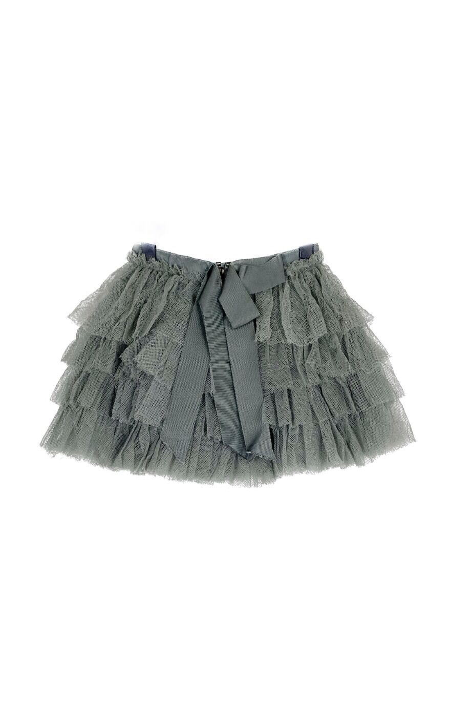 image 2 Детская юбка серо-зелёного цвета из фатина
