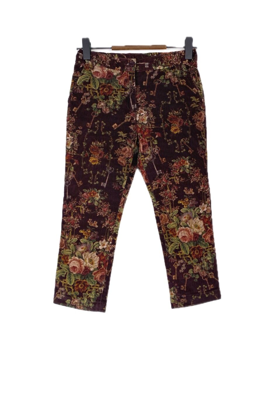 image 1 Детские вельветовые брюки с цветочным принтом