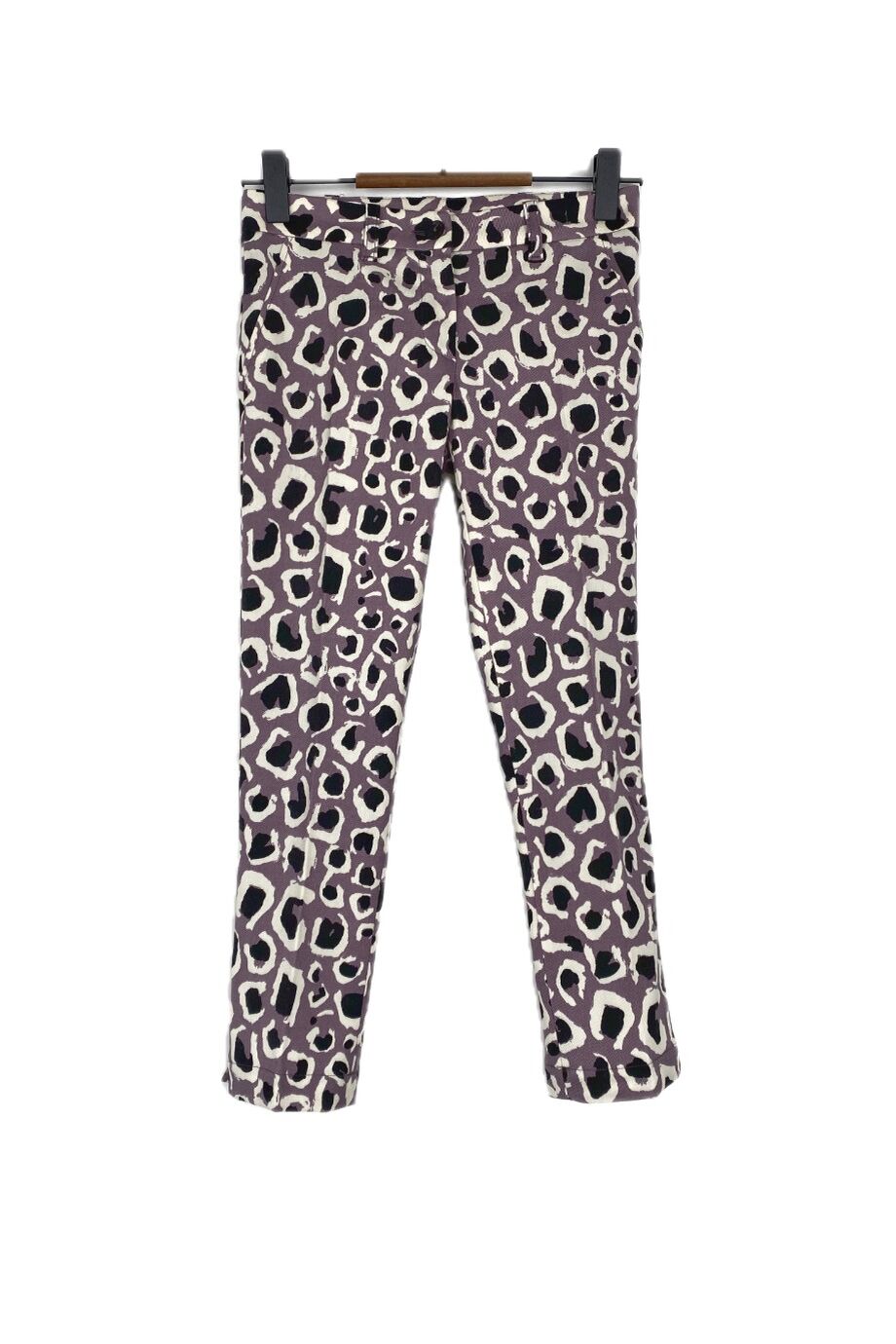 image 1 Детские брюки сиреневого цвета с леопардовым принтом