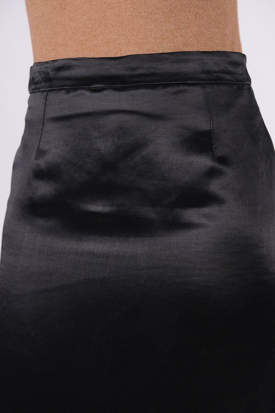 image 5 Юбка черного цвета из атласной ткани