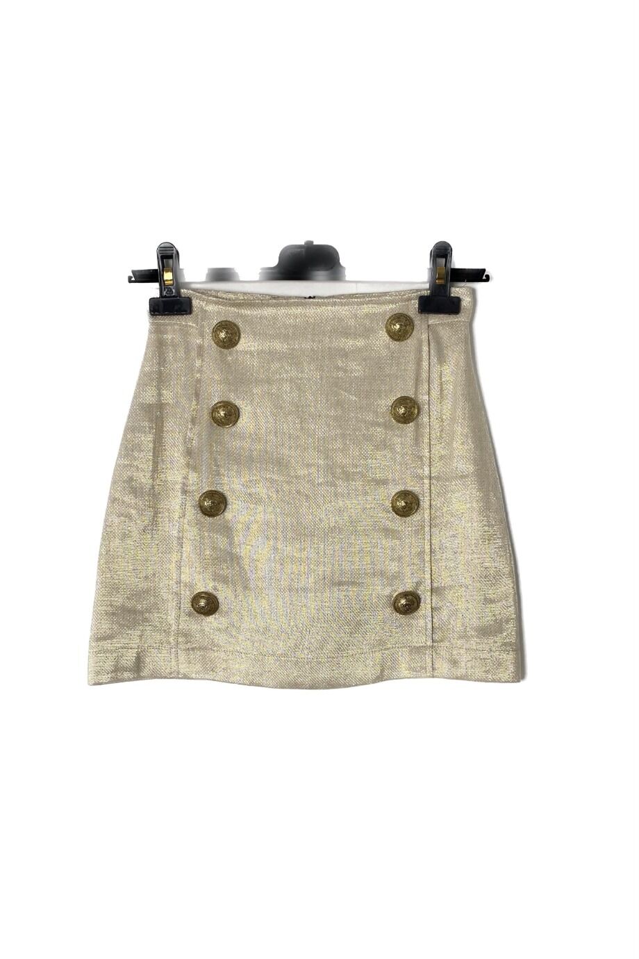 image 1 Детская юбка золотистого цвета с пуговицами