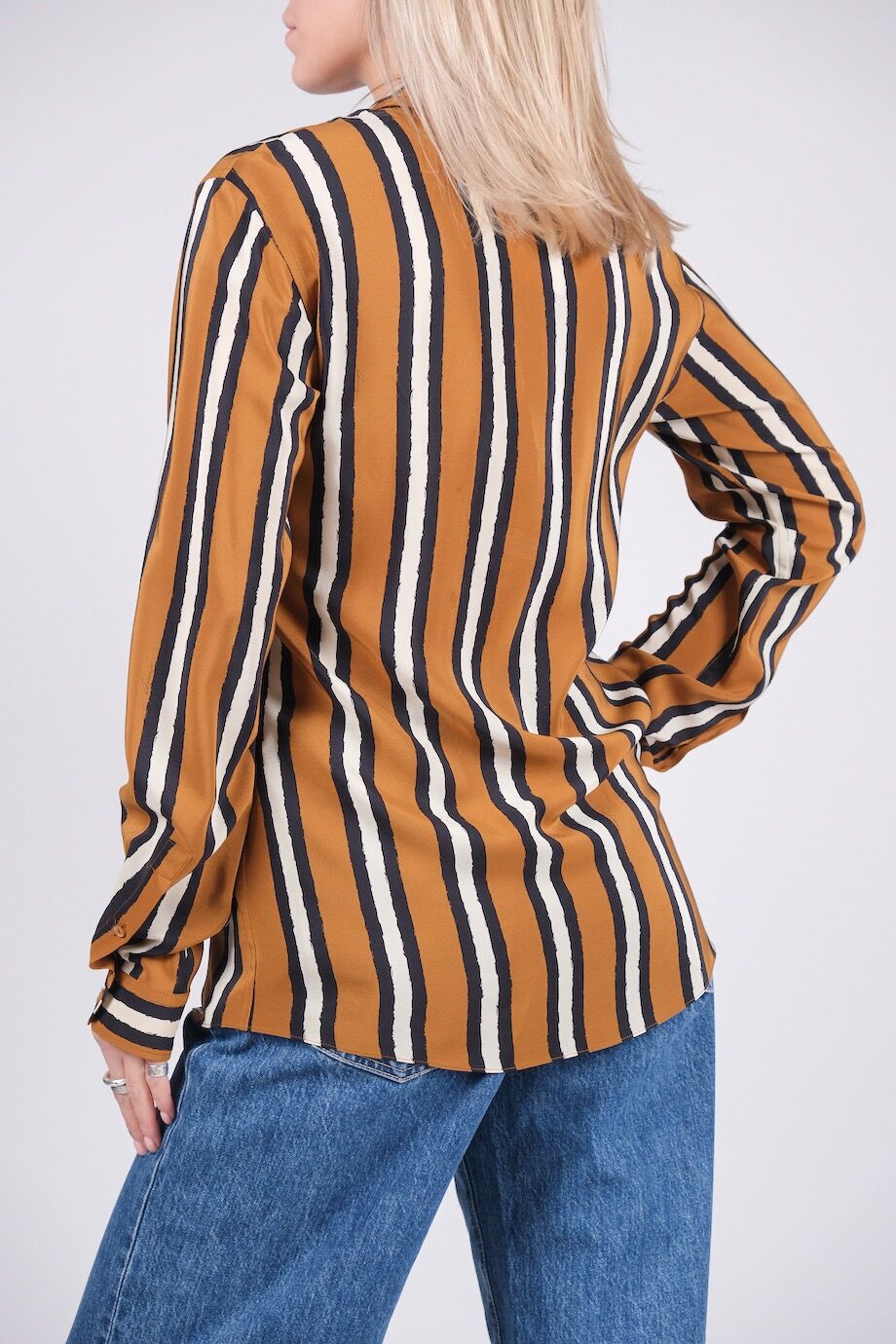 image 3 Шелковая блуза горчичного цвета