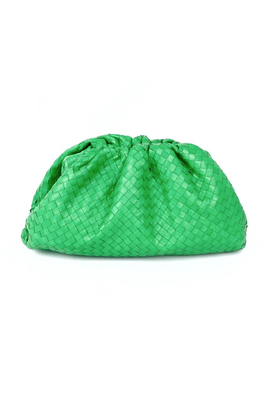 image 1 Клатч Pouch из плетеной кожи ярко-зеленого цвета