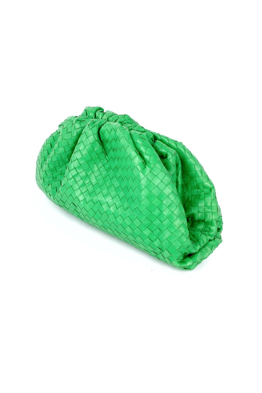 image 4 Клатч Pouch из плетеной кожи ярко-зеленого цвета