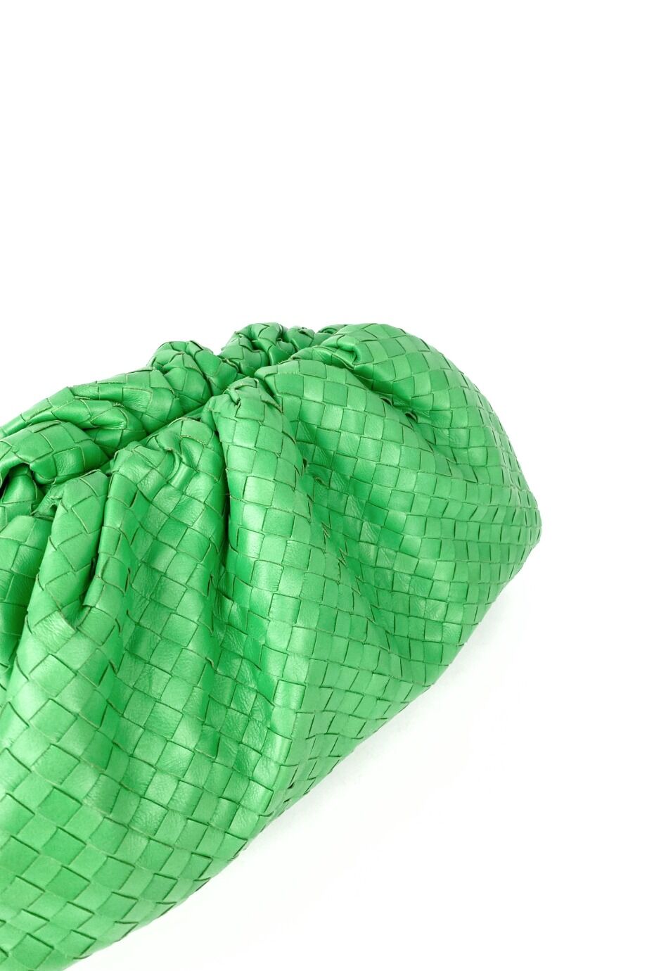 image 3 Клатч Pouch из плетеной кожи ярко-зеленого цвета