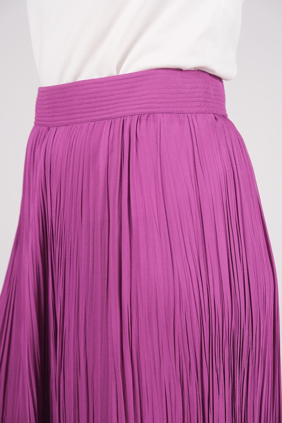 image 5 Шелковая юбка в пол цвета фуксии