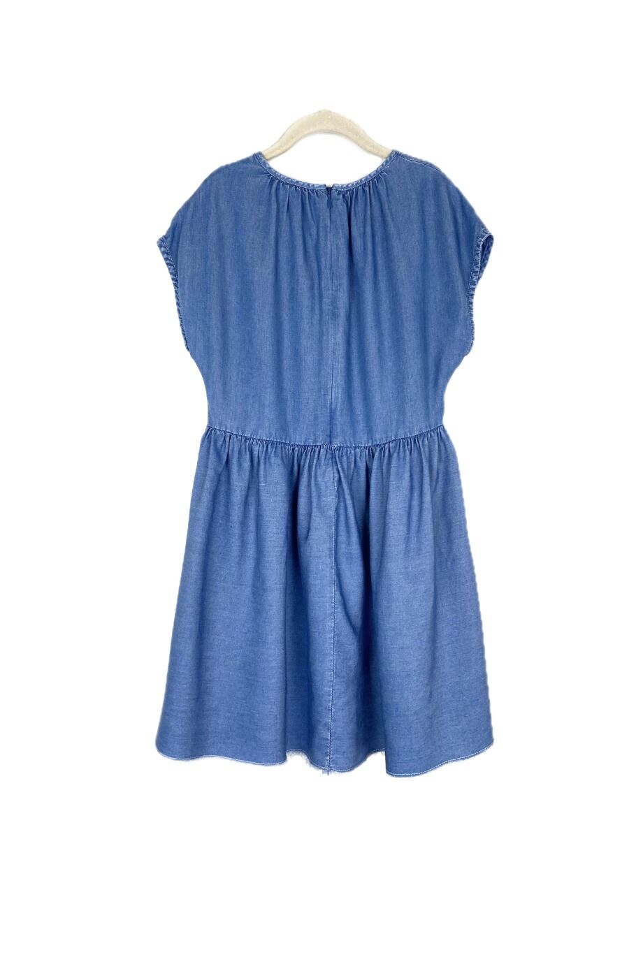 image 2 Детское платье голубого цвета с драпировкой