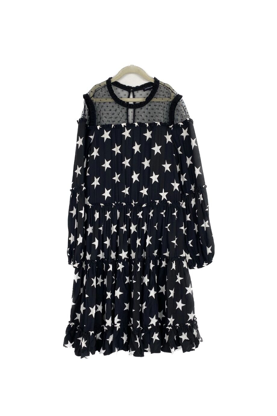 image 1 Детское платье черного цвета со звездами