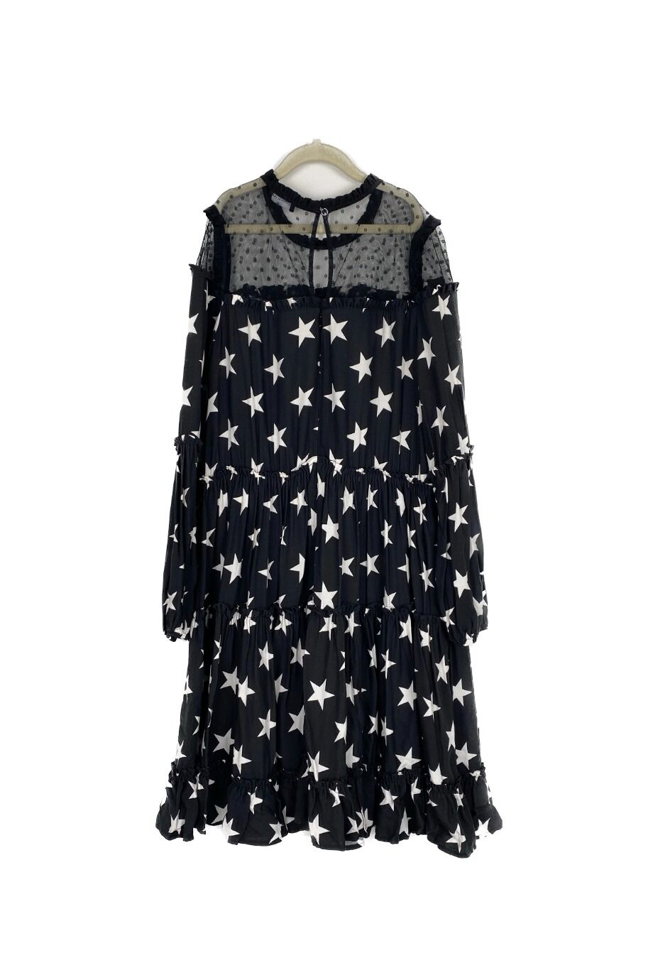 image 2 Детское платье черного цвета со звездами